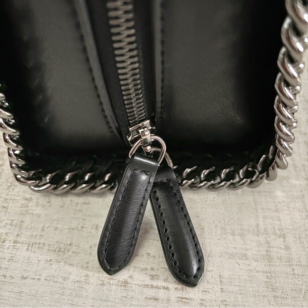 Stella McCartney Falabella Nashville Box Mini Bag Black Mountain View - Picture 12 of 16